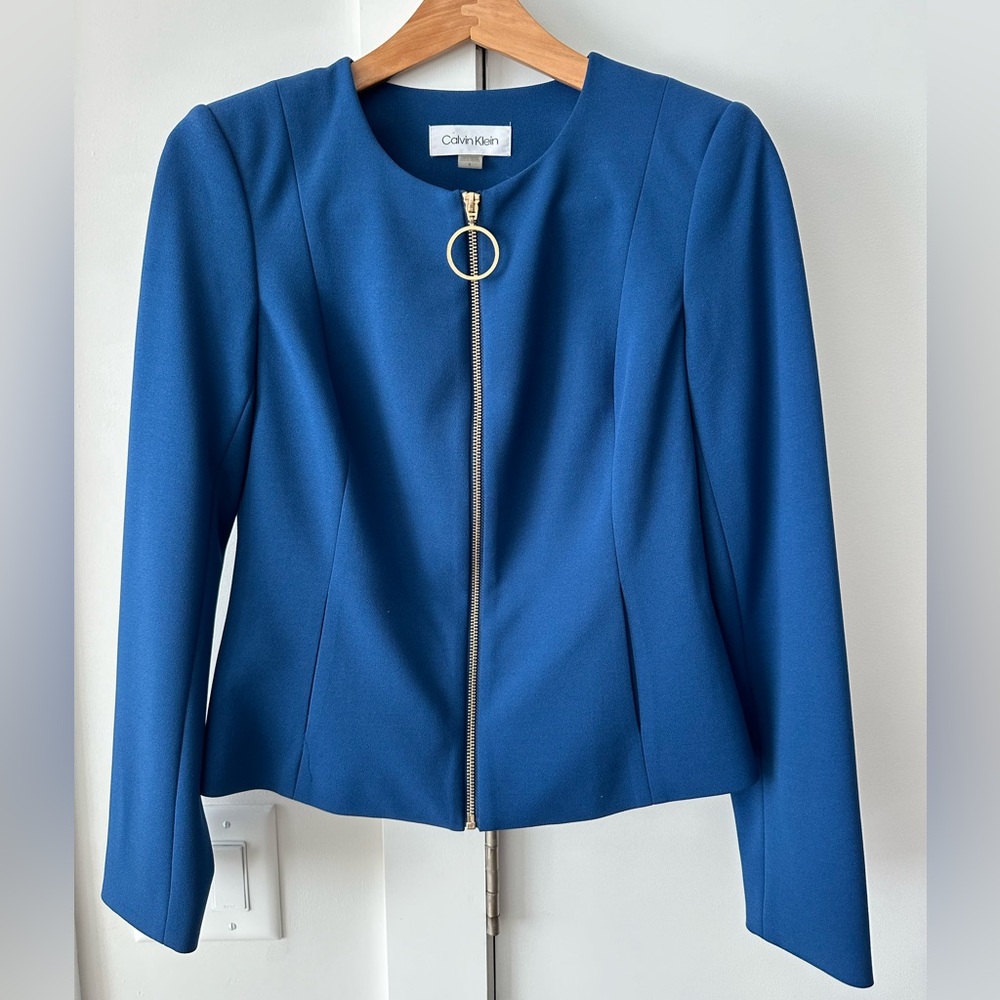 Calvin Klein Blue Jacket Size 4